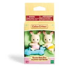 Calico Critters #CC2099 CHOCOLATE RABBIT TWINS New in Box