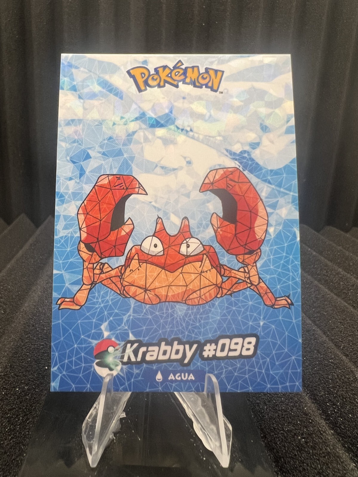 Krabby #98 - Cracked Ice Holo - Crystal Collection 2024 - Pokemon Card