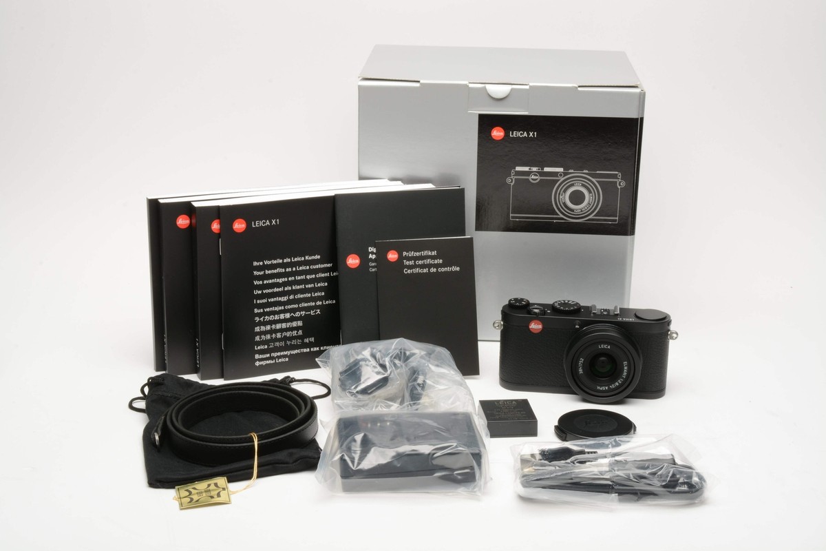 Leica X1 black 12.2MP Digital Point&Shoot, Mint, Boxed | eBay