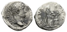Impero Romano Imperatore Adriano 117-138 d.C. Denaro Roma Salus 314/22
