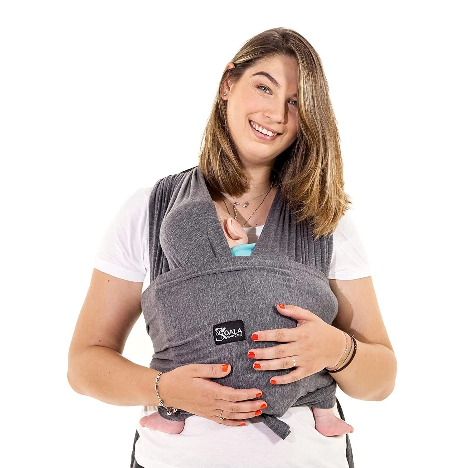 Baby Carrier Wrap, Easy to Wear As a T-Shirt - Baby Wearing Wrap One Size Fits A