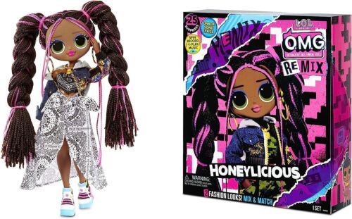 LOL Sorpresa! Bambola e accessori moda OMG Remix Honeylicious 25 sorprese nuove - Foto 1 di 5