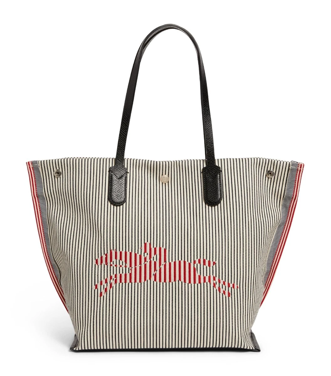 Longchamp Logo-Print Canvas Tote - Neutrals for Women