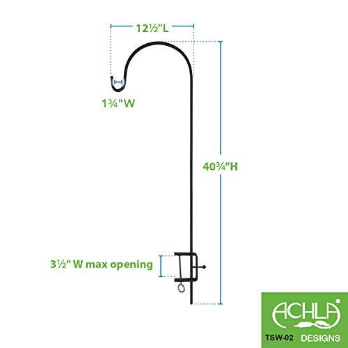 ACHLA Designs 24-in W x 70-in H Graphite Powder Coat Wrought Iron