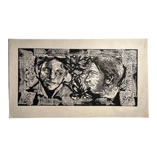 NELSON DOMINGUEZ CEDEÑO. Engraving. Woodcut / paper / Cardboard.Contemporary Art - Picture 1 of 5