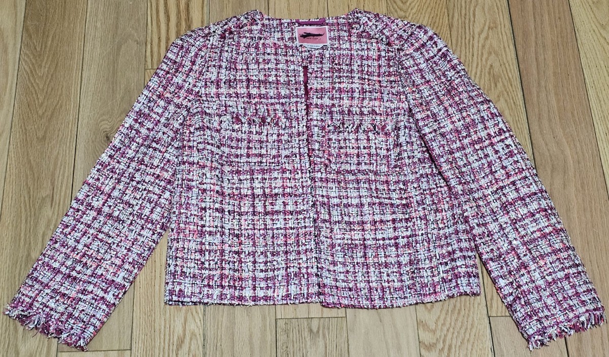 Kate Spade New York Women's Multicolor Tweed Open Front