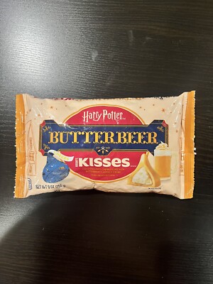 Hershey's Kisses 9 oz. Harry Potter BUTTERBEER Creme Gold Chocolate Butterscotch