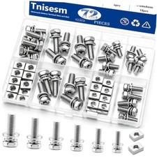 72PCS M5  M6 Motorcycle Battery Terminal Bolts and Nuts Kit M5 M6-72PCS