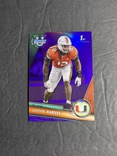 2023 Bowman University Chrome Jahfari Harvey #25 Purple Refractor /399 (RC)