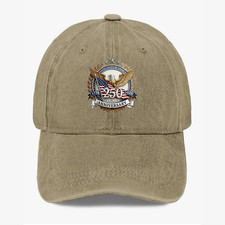 USA 250th Anniversary Eagle Baseball Cap 1776  2026 Patriotic Dad Hat