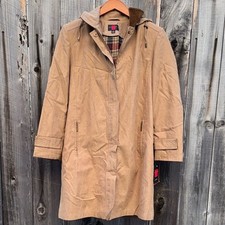 Gallery Coat With Removable Hood  Zip Out Lining Size XS Vintage