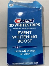 Crest Event Sbiancante Boost 4 Livelli Più Bianco 14 Strisce. 7 Trattamenti E 12/2026 FS