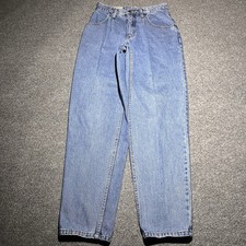 Vintage Eddie Bauer Jeans Womens 28x30 Mom High Rise Loose Tapered Leg Cotton