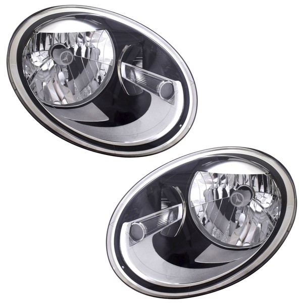 Scheinwerfer Set FüR VW Beetle 5C 2011-2019 H4 Tagfahrlicht Stellmotor LWR-image