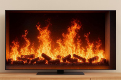 Cozy Fireplace Frame TV Art 4K | Digital Fireplace Display for Samsung Frame TV