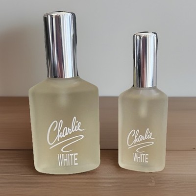 Vtg Revlon Charlie White 1.3 fl oz & 0.5 fl oz Cologne Spray Lot