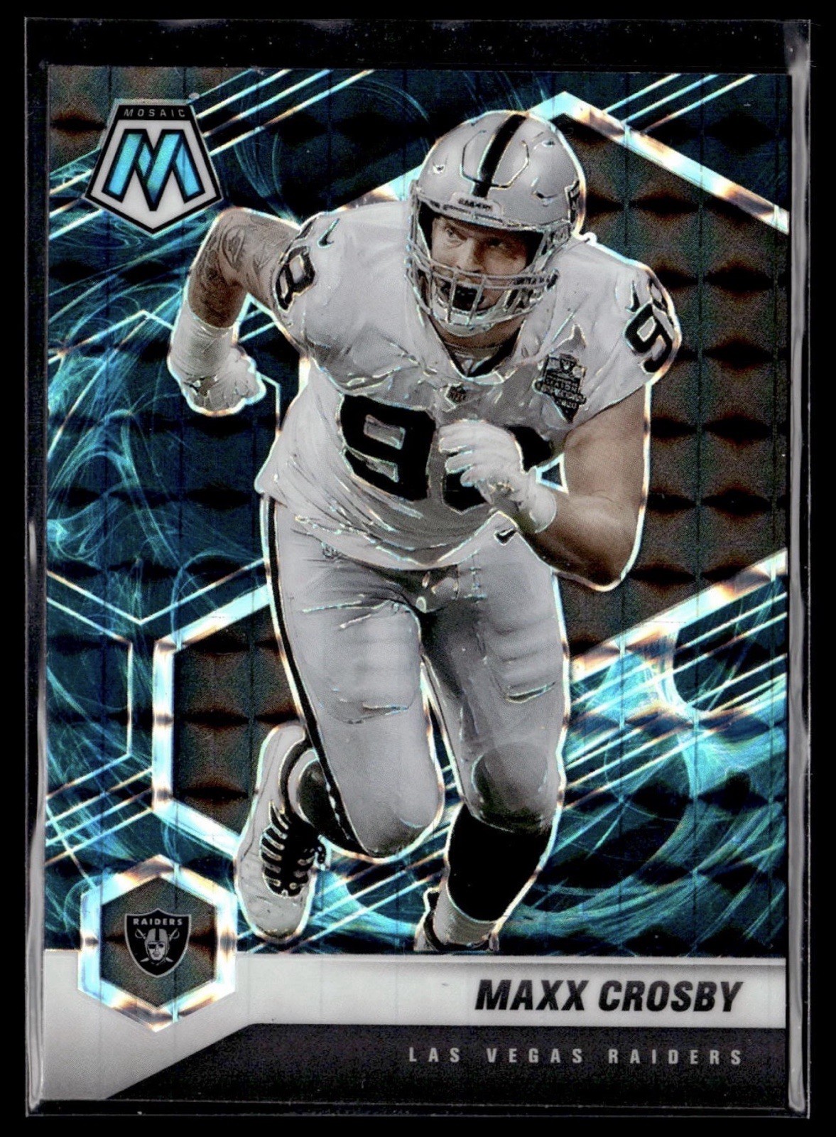 2021 Panini Mosaic - Maxx Crosby #110 Genesis Mosaic Prizm