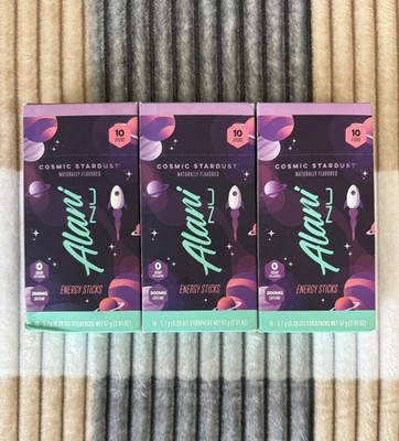 3 Alani Nu Energy Stick Packets Cosmic Stardust Exp 4/26