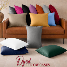 Luxury Pillow Cases Pack Of 2,4,6 Plain Housewife Bed Room Large Pillow Covers