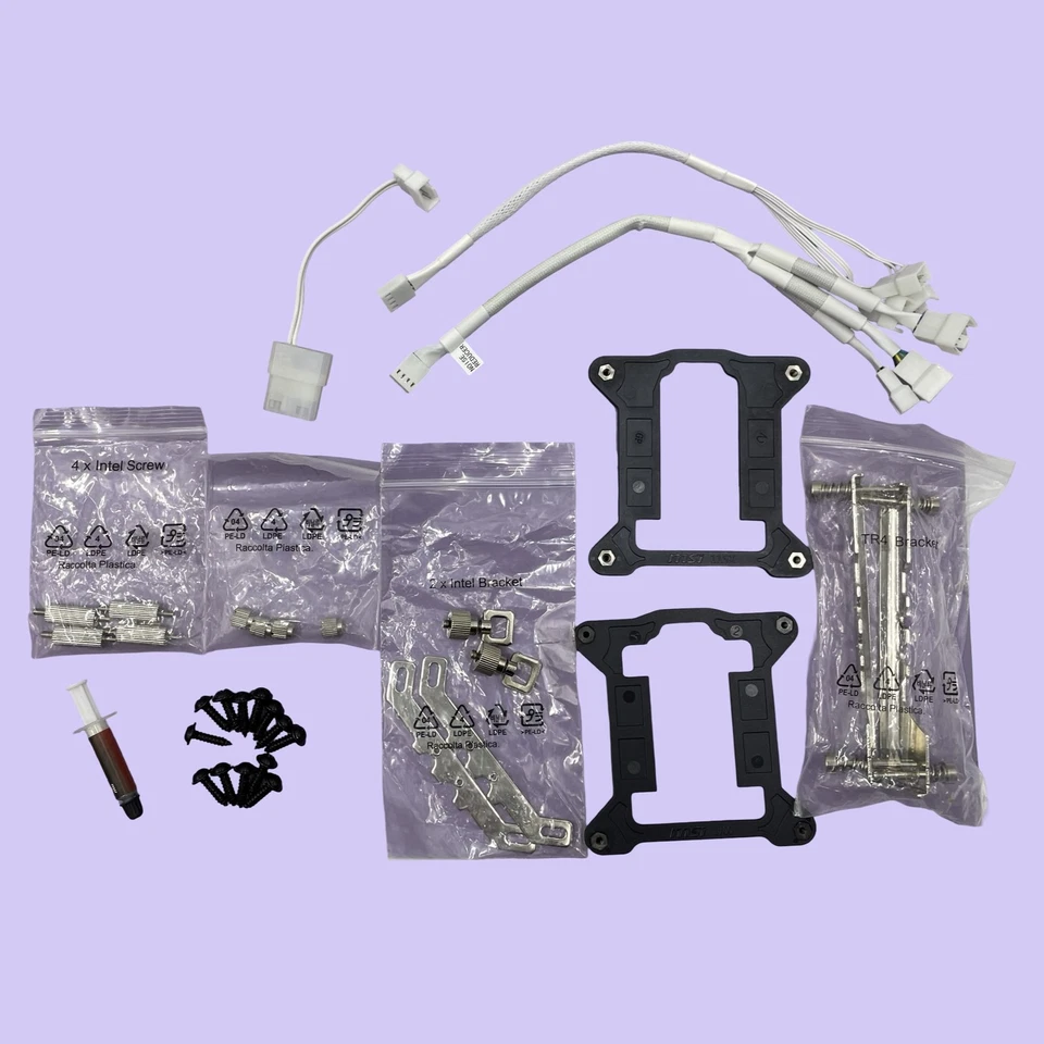 MSI MAG CoreLiquid E360 White AIO ARGB CPU Liquid Cooler 306-7ZW6E28-C24 #MP3068 - Image 2 of 4