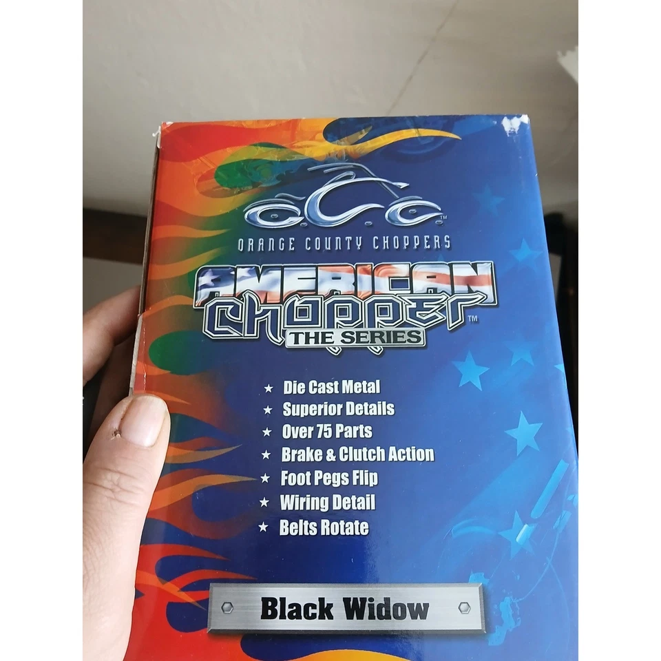 Orange County Choppers American Chopper Black Widow Die Cast Model Bike NEW - Image 4 of 4