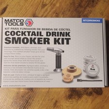 Matco Tools Cocktail Drink Smoker Kit MTCDRKSMOKE w/ Wood Chips, Silver