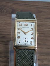 Hamilton Gilbert 14k  Solid Gold Vintage Tank...
