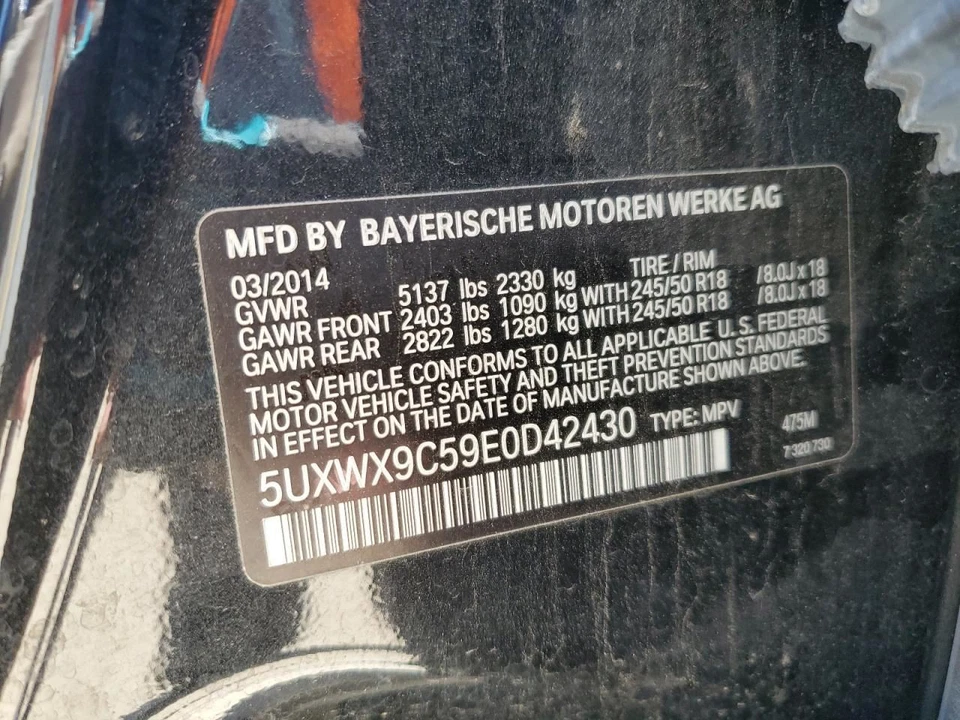 SOLO REPOSABRAZOS vinilo para BMW X3 11-17 421472 Foto 4 de 4