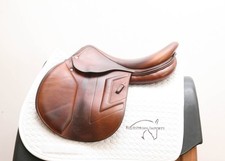 Used Renaissance M by Prestige Italia 18 32 Jump Saddle #7038