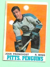 (1) JEAN PRONOVOST   1970-71 O-PEE-CHEE  # 202 PENGUINS EX/EX+ CARD (N1204)