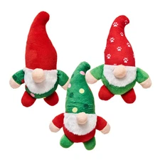 Holiday Gnome Squeaker 6" Dog Toy for Christmas by Spot