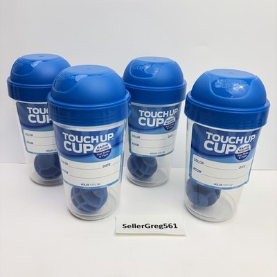 Touch Up Cup Rapid Mixing Just Shake N' Paint Storage Container, 4 Cups