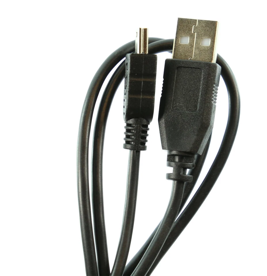 3m LONG MINI USB 2.0 Cable Sync + Charge Lead Type A to 5 Pin B Phone Charger - Image 2 of 3