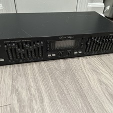 Vintage ADC Sound Shaper Stereo Frequency Equalizer. Spectrum Analyzer SS-315