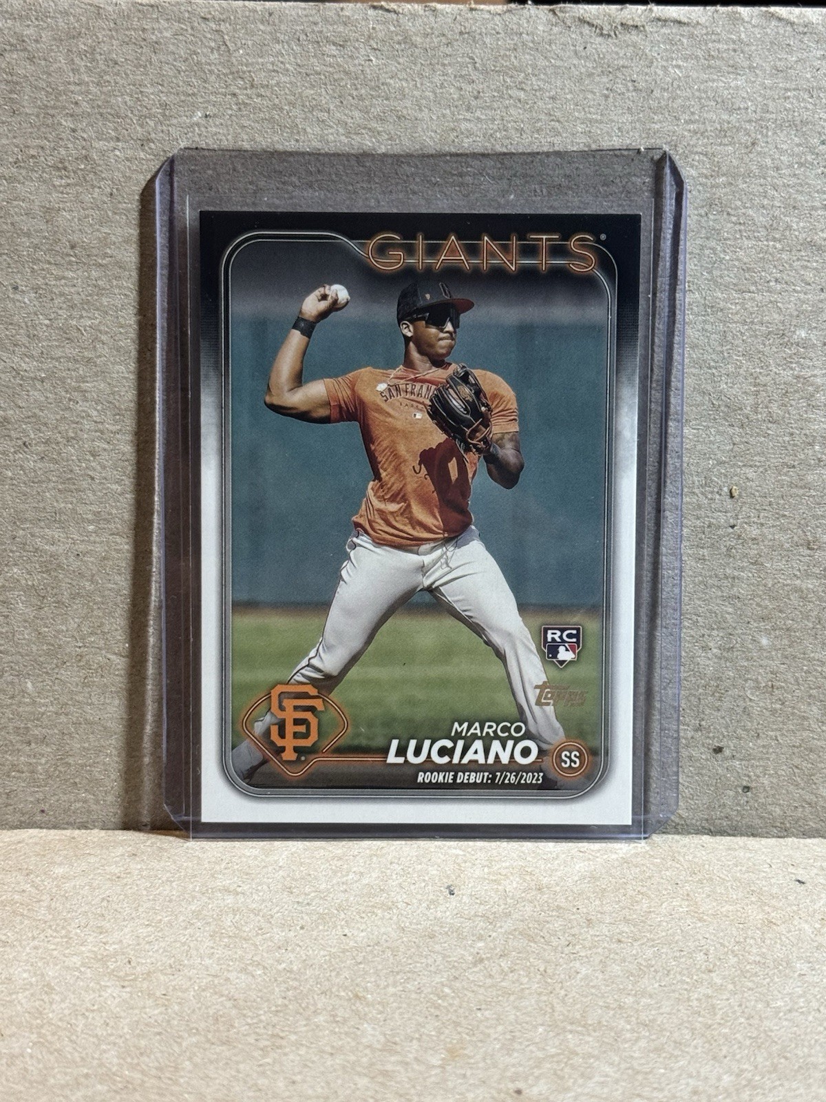 2024 Topps Update Series - gold Mirror SSP Rookie Debut Marco Luciano #US217 RC
