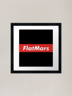 Flat Mars Society Gerahmter Kunstdruck Gerahmtes Wandbild Poster Leinwanddruck Bild