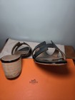 Hermes Oasis Black Patent Women's Sandals in 41.5 — photo 4