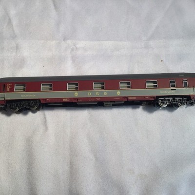 Spur HO Rivarossi Schlafwagen Wagen Coach DSG ROT sehr guter Zustand