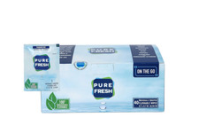 Purefresh Wet Wipes Flushable Individually Wrapped for Travel 40 Singles