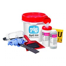 Pig Kit600 Spill Kit, 35 Oz Volume Absorbed Per Kit, 3 1/2 Gal Capacity,
