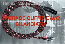 CAVO CUFFIE BILANCIATO SENNHEISER HD800 HD800s HD820 D1000 HI-END HI-RES OFC 8N