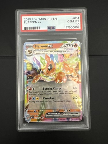 Flareon ex graded PSA 10 for sale on eBay