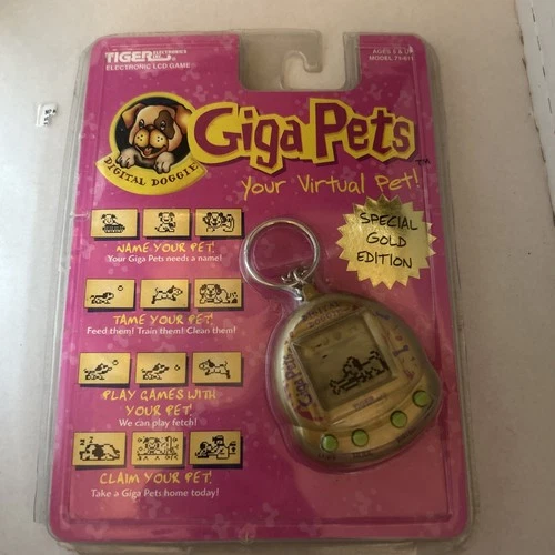 Tiger Giga Pet Special Gold Edition Rare 90s Toy Brand New NIB Read Details