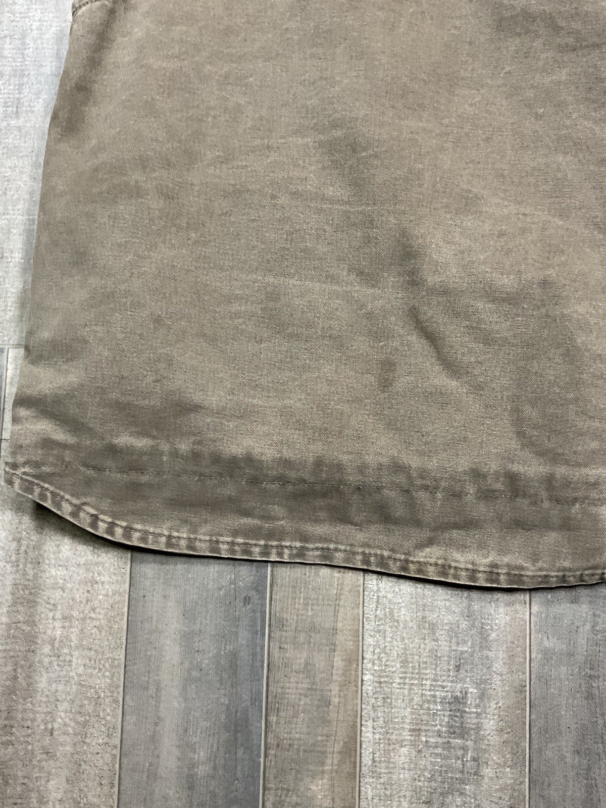 Carhartt VTG Sandstone Fleece Sherpa Lined Canvas Vest Jacket Medium 