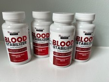 4-pack Blood Stabilizer Ultra Potency with Biotin Nano Earth Labs 30 Capsules/ea