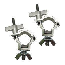 2 Pcs Stage Light Clamp 1-1/4 Inch Lighting truss Clamps Heavy Duty Aluminum