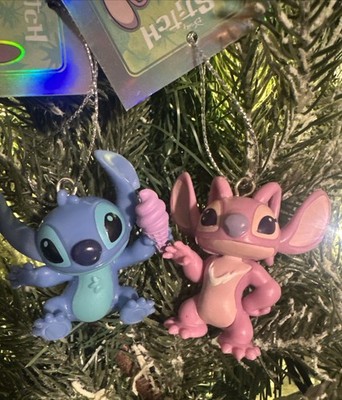 2025 Stitch & his Girlfriend Angel on Date Disney Christmas Tree Ornament w Tag