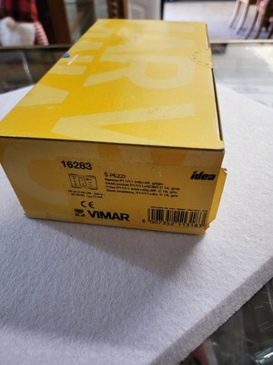 RARE 5 Vimar Idea Outlet 16283 Outlet Switches In Boxes NOS SEALED PACK  5 NEW