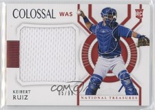 2021 Panini National Treasures Colossal Materials 5/99 Keibert Ruiz #CM-KR 0yx2