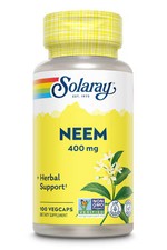 2 X Solaray Organically Grown Neem -- 400 mg - 100 VegCaps